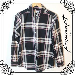 Foxcroft wrinkle-free plaid blouse